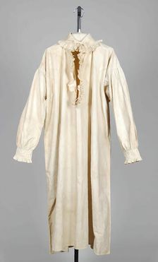 Nightshirt, British, 1815. Creator: Unknown