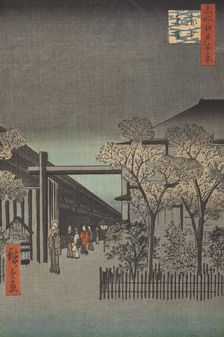 Nihon Embankment, Yoshiwara, 1857. Creator: Ando Hiroshige