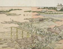 Nihonbashi, c1802. Creator: Hokusai
