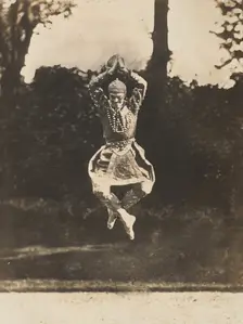 [Nijinsky in "Danse siamoise" from the "Orientales"], 1910. Creator: Eugène Druet