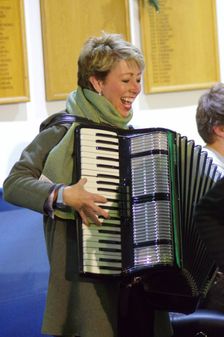 Nikki Iles, Stan Sulzmann’s Neon Orchestra, Watermill Jazz Club, Dorking, Surrey, Nov 2023. Creator: Brian O'Connor