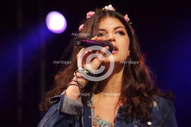 Nikki Yanofsky, Love Supreme Jazz Festival, Glynde Place, East Sussex, 2014.  Artist: Brian O'Connor.