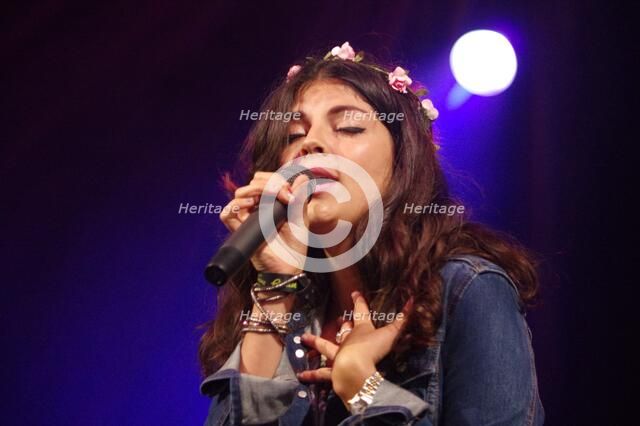 Nikki Yanofsky, Love Supreme Jazz Festival, Glynde Place, East Sussex, 2014.  Artist: Brian O'Connor.