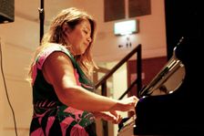 Nikki Yeoh, Denys Baptiste Quartet, Battle Jazz Festival, Battle, East Sussex, July 2023. Creator: Brian O'Connor