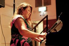 Nikki Yeoh, Denys Baptiste Quartet, Battle Jazz Festival, Battle, East Sussex, July 2023. Creator: Brian O'Connor