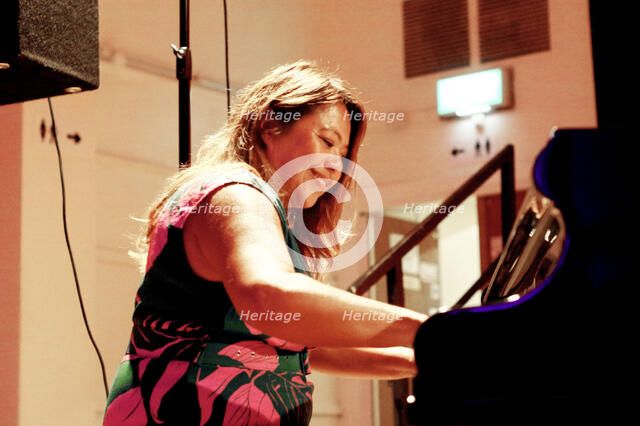 Nikki Yeoh, Denys Baptiste Quartet, Battle Jazz Festival, Battle, East Sussex, July 2023. Creator: Brian O'Connor.