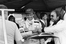 Niki Lauda, F1 driver for Marlboro McLaren, at the European Grand Prix, Brands Hatch, Kent, 1983