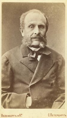 Nikola i Karlovich Girs, half-length portrait, facing front, between 1880 and 1886. Creator: Unknown