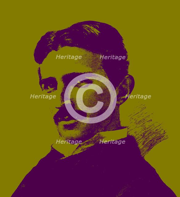 Nikola Tesla (1856-1943). Creator: Sarony, Napoleon (1821-1896).