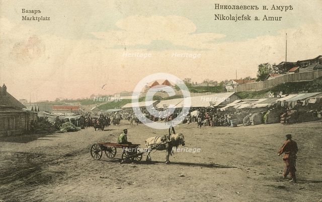 Nikolaevsk-on-Amur. Bazaar, 1900. Creator: Unknown.