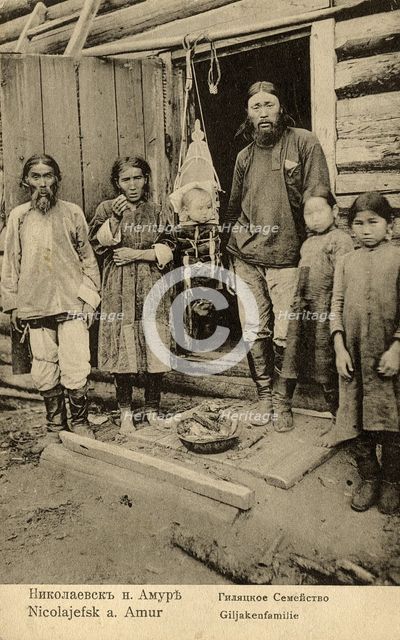 Nikolaevsk-on-Amur. Gilyak family, 1900. Creator: Unknown.