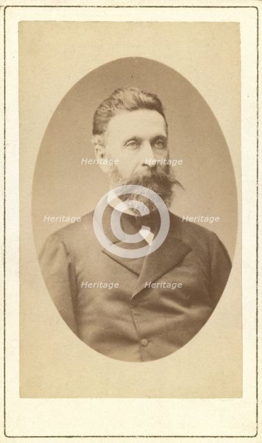 Nikolai Avksent'evich Manassin, head-and-shoulders portrait, facing slightly..., between 1880 and 86 Creator: Unknown.