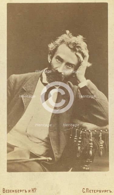 Nikolai Nikolaevich Miklukho-Maklai, half-length portrait, facing front, between 1880 and 1886. Creator: Unknown.