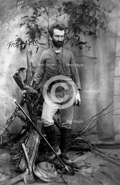 Nikolai Nikolaevich Miklukho-Maklai, Russian anthropologist, Queensland, Australia, c1880. Artist: Unknown