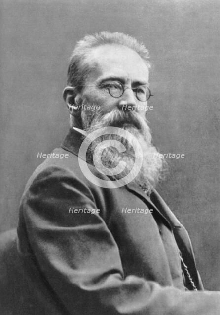 Nikolai Rimsky-Korsakov (1844 - 1908), Russian composer. Creator: Samour.