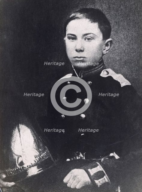 Nikolai Rimsky-Korsakov, Russian composer, as a naval cadet, 1856. Creator: Unknown.