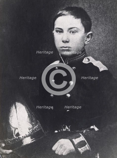 Nikolai Rimsky-Korsakov, Russian composer, as a naval cadet, 1856. Artist: Unknown