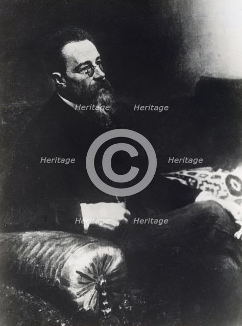 Nikolai Rimsky-Korsakov, Russian composer, c1893. Creator: Unknown.