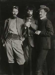 Nikolai Seddeler (1876-1937), Dmitry Kardovsky (1866-1943) and Wassily Kandinsky..., c1897. Creator: Anonymous