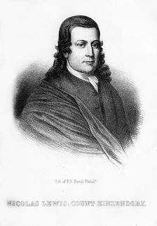 Nikolaus Ludwig von Zinzendorf, German religious and social reformer, (1854)