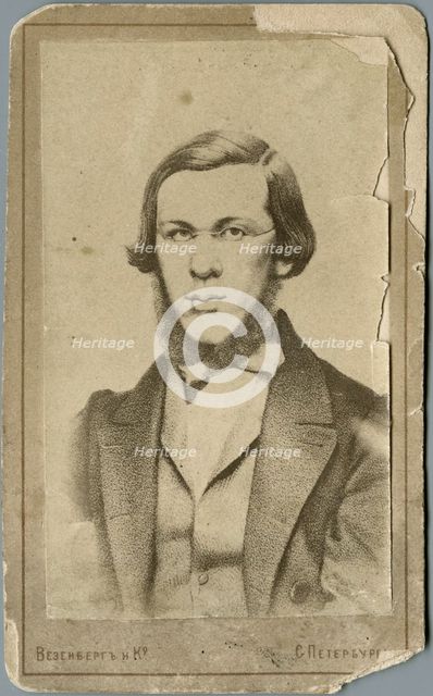 Nikolay Alexandrovich Dobrolyubov (1836-1861), Between 1865 and 1900. Artist: Photo studio Wesenberg  