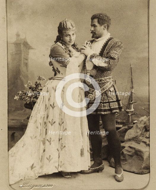 Nikolay and Medea Figner in the opera Iolanta by Pyotr Tchaikovsky, 1890s.