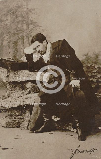 Nikolay Figner (1857-1918) as Lensky in opera Eugene Onegin by Pyotr Tchaikovsky, 1880s.