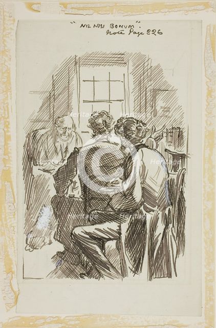 Nil Nisi Bonum, 1870/91. Creator: Charles Samuel Keene.