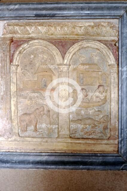 Nile animals on panel in the Vatican Artist: Unknown.