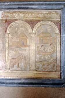Nile animals on panel in the Vatican