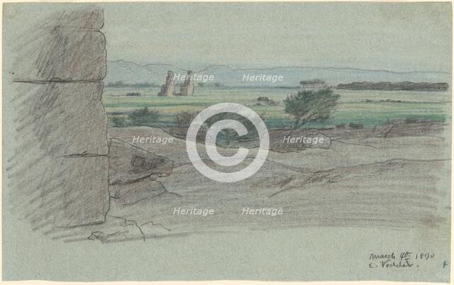 Nile Journey, No. 15, 1890. Creator: Elihu Vedder.