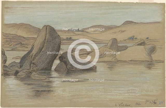 Nile Journey, No. 22, 1890. Creator: Elihu Vedder.