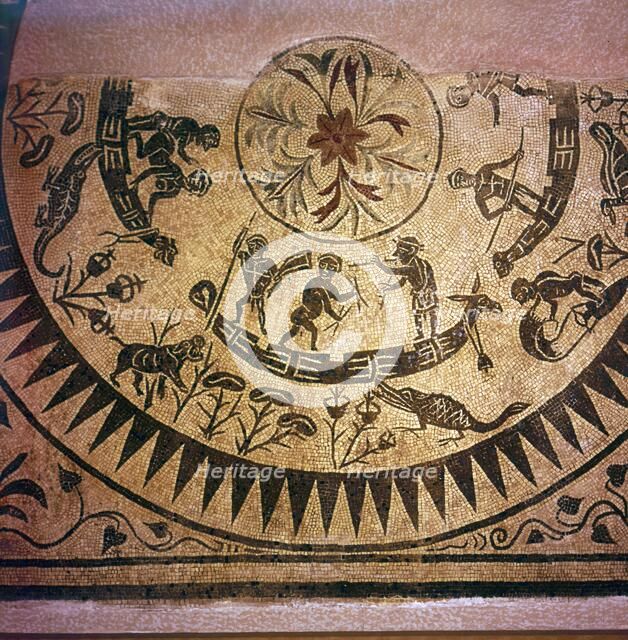 Nilotic Mosaic, Pygmies. Rome, 2nd century. Artist: Unknown.