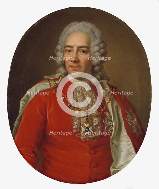 Nils Esbjörnsson Reuterholm, 1676-1756, married to Hedvig Sofia von Leopold, 1780. Creator: Ulrika Fredrika Pasch.