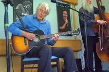 Nils Solberg, Mike Piggott’s Hot Club Trio, The Hawth, Crawley, West Sussex, 20 July 2025. Creator: Brian O'Connor