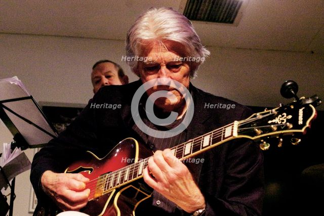 Nils Solberg, East Grinstead Jazz Club, Apron Café, Chequer Mead Theatre, West Sussex, April 2025. Creator: Brian O'Connor.
