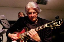 Nils Solberg, East Grinstead Jazz Club, Apron Café, Chequer Mead Theatre, West Sussex, April 2025. Creator: Brian O'Connor