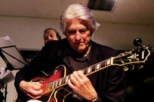 Nils Solberg, East Grinstead Jazz Club, Apron Café, Chequer Mead Theatre, West Sussex, April 2025. Creator: Brian O'Connor