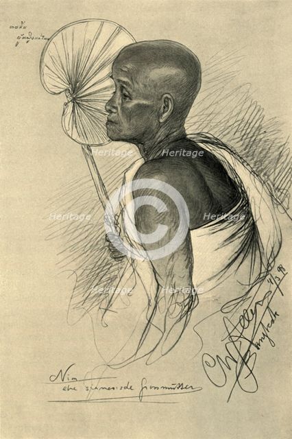 Nim - a Siamese grandmother, Bangkok, 1898.  Creator: Christian Wilhelm Allers.