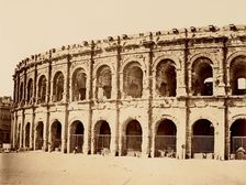 Nimes, Amphithéâtre, ca. 1861. Creator: Edouard Baldus