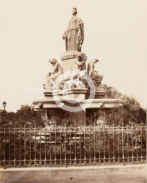 Nimes, Fontaine, ca. 1861. Creator: Edouard Baldus.