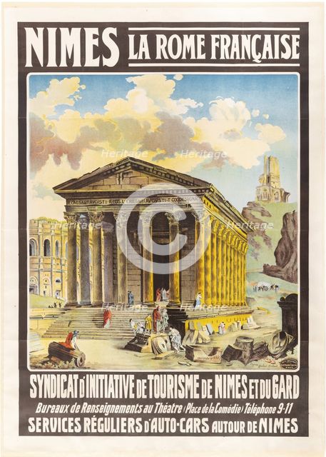 Nîmes la Rome Française. Creator: Granès, Jeanne (1870-1923).