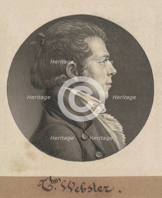 Nimrod Owings, c. 1804. Creators: Charles Balthazar Julien Févret de Saint-Mémin, Nimrod Owings.