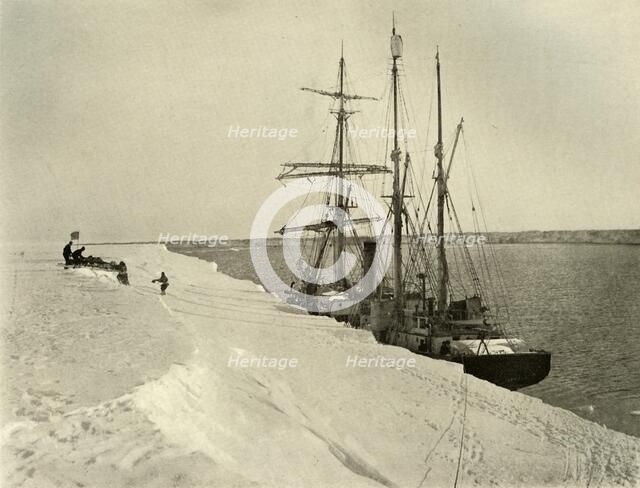 'Nimrod Picking Up The Northern Party', c1908, (1909). Artist: Unknown.