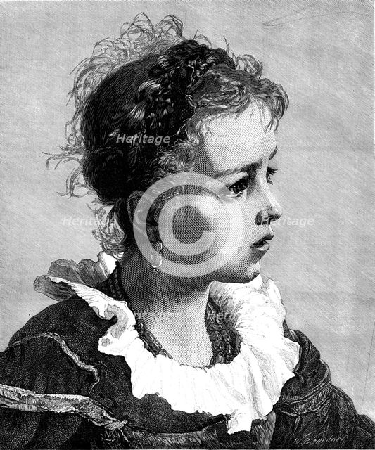 "Nina" - from a picture by A. Bonifazi, 1874. Creator: William Biscombe Gardner.