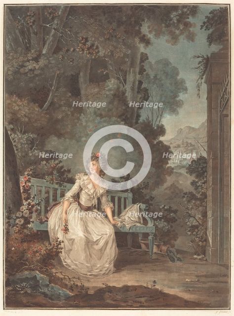 Nina, ou La Folle par amour (Nina, or The Woman Maddened by Love), 1787. Creator: Jean Francois Janinet.