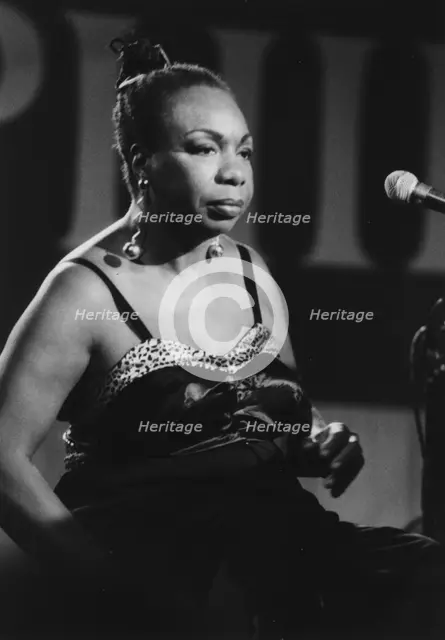 Nina Simone, Maastricht Jazz Festival, 1992. Creator: Brian Foskett.