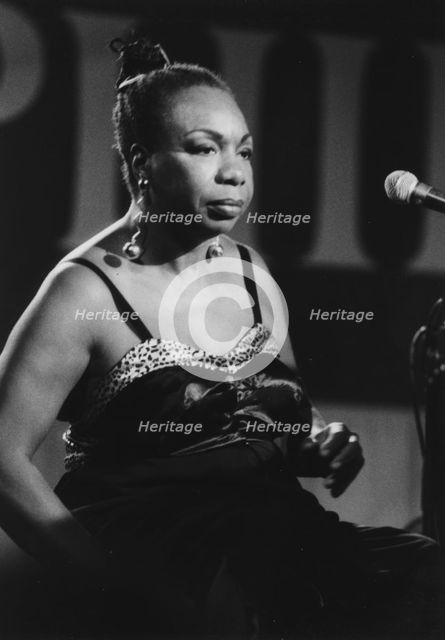 Nina Simone, Maastricht Jazz Festival, 1992. Creator: Brian Foskett.