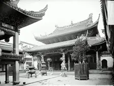 Ningbo, Zhejiang, China: Ningbo Tianhou Temple or Qingan Guildhall, 1870/1871. Creator: John Thomson