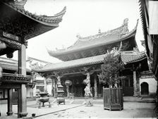 Ningbo, Zhejiang, China: Ningbo Tianhou Temple or Qingan Guildhall, 1870/1871. Creator: John Thomson